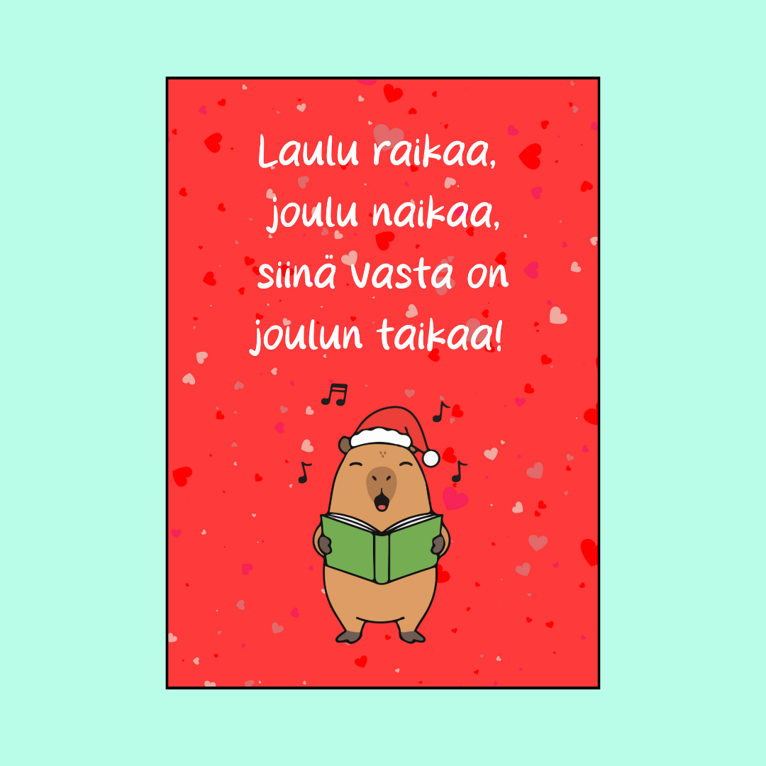 Joulukortti "Joulun taikaa"