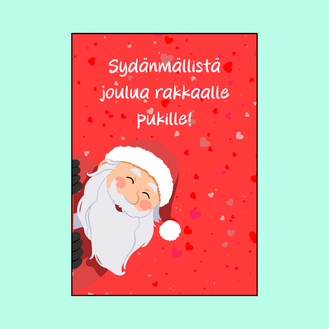 Joulukortti "Sydänmällistä joulua"