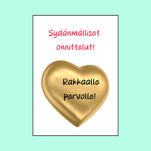 Kortti "Rakkaalle pervolle"