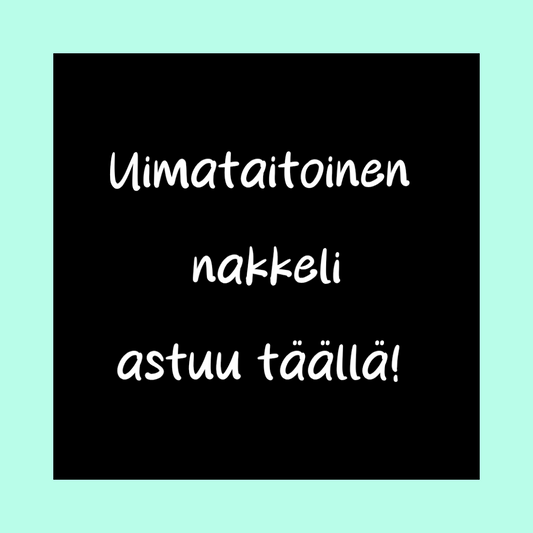 Magneetti "Uimataitoinen nakkeli astuu täällä"