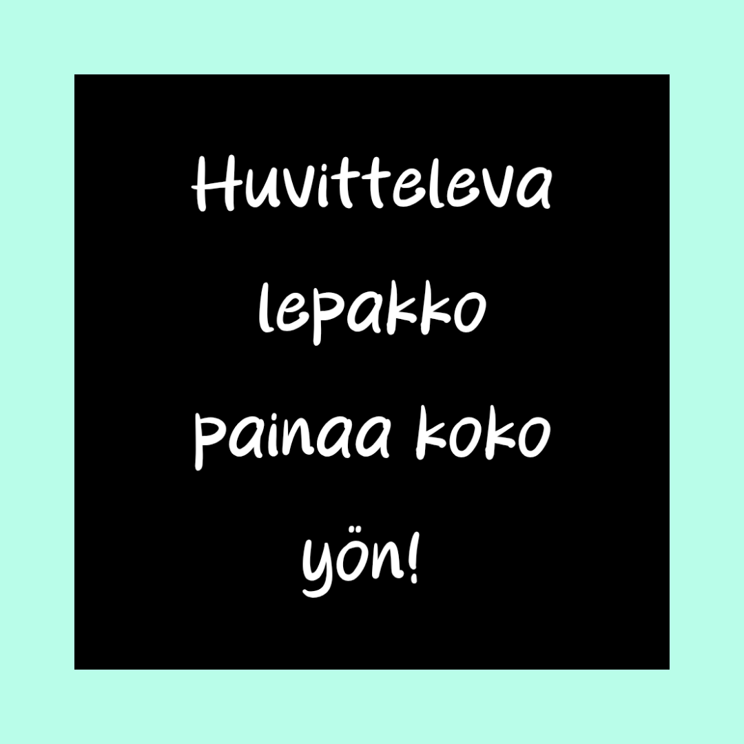 Magneetti "Huvitteleva lepakko painaa koko yön"